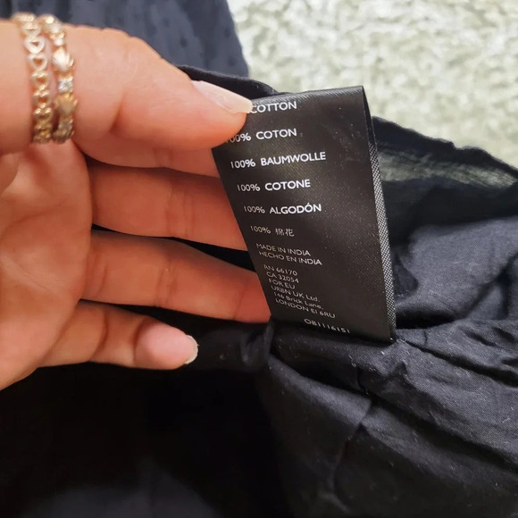 Urban Outfitters Black Embroidered Dot Dress - Picture 7 of 8